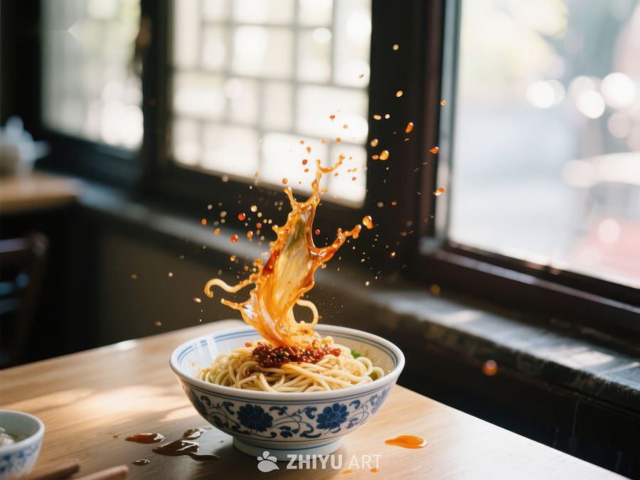 热辣面条飞溅瞬间 1296