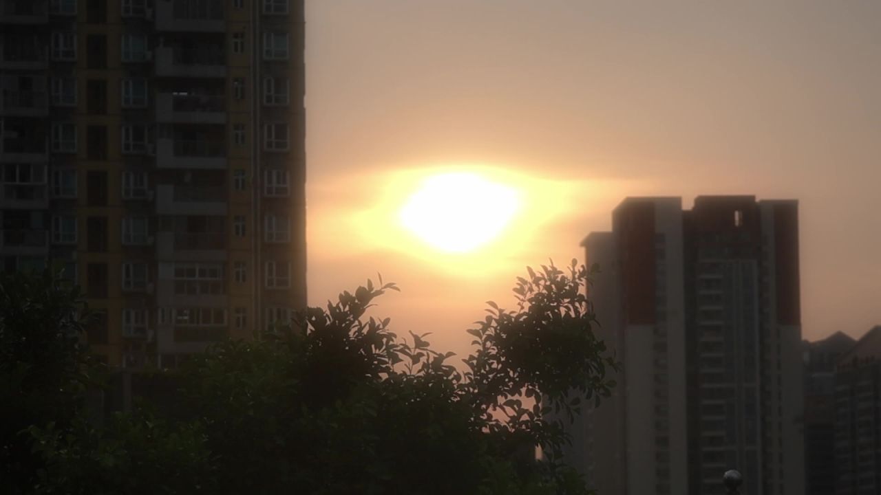 黄昏 夕阳 傍晚 阳光 太阳 丁达尔效应