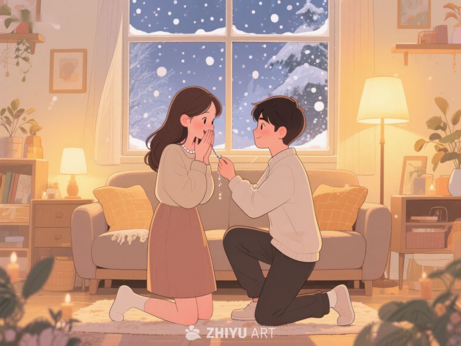 温馨室内求婚场景 815