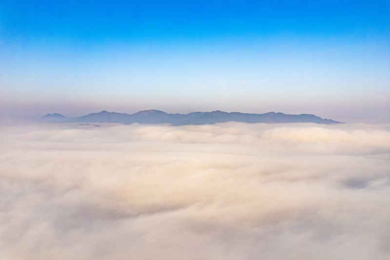 穿云云海航拍图 