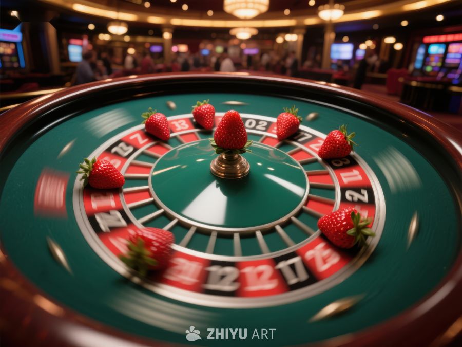 草莓点缀的赌场轮盘 83