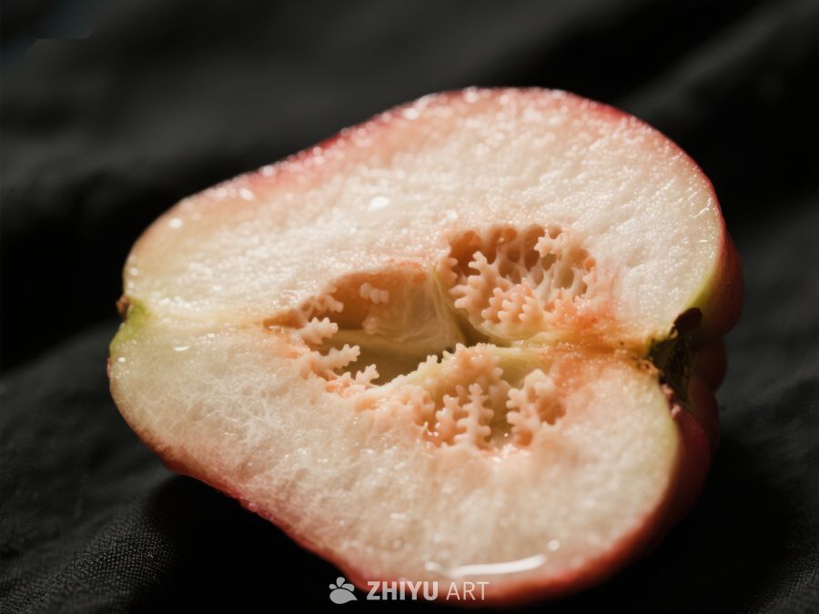 切开的果实内部结构特写 317