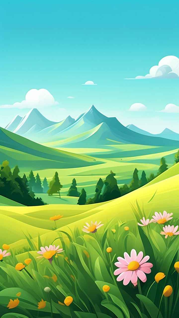 卡通花山与草在极简主义南方农村 57