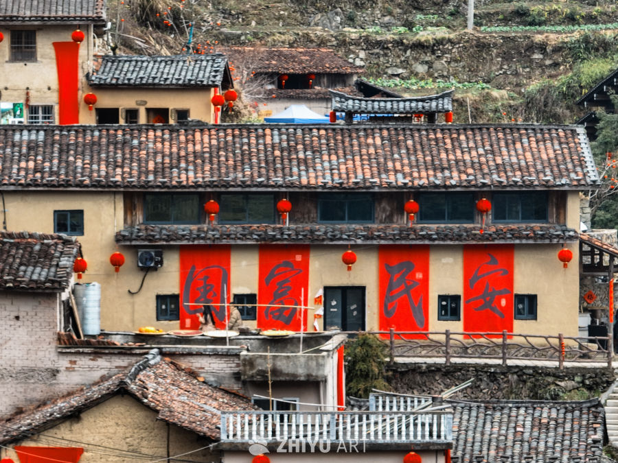 航拍浙江丽水松阳陈家铺村 36