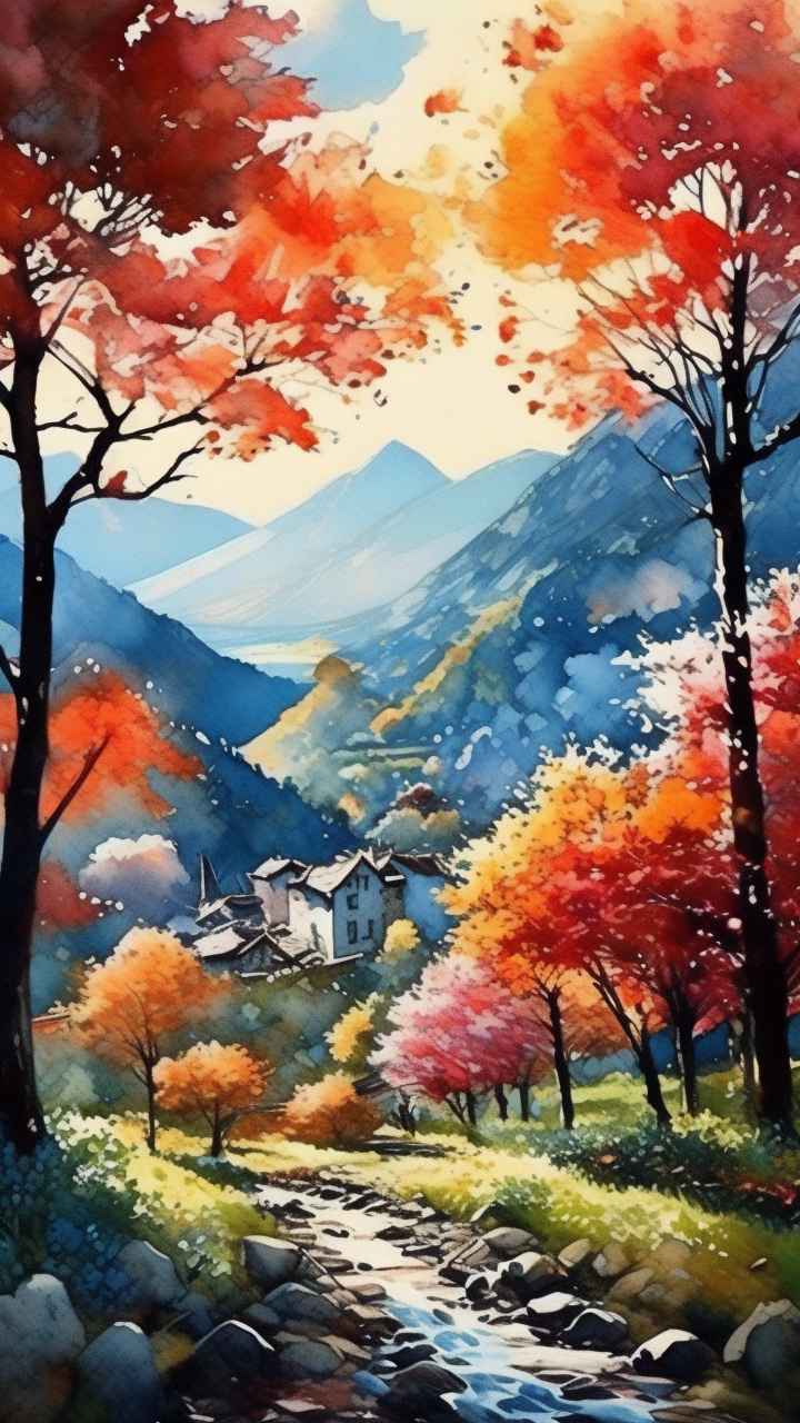 人惊叹的山水画插画 36