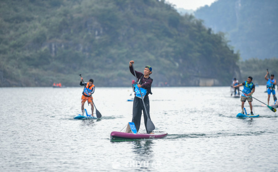 山水间桨板比赛 水上桨板运动 6