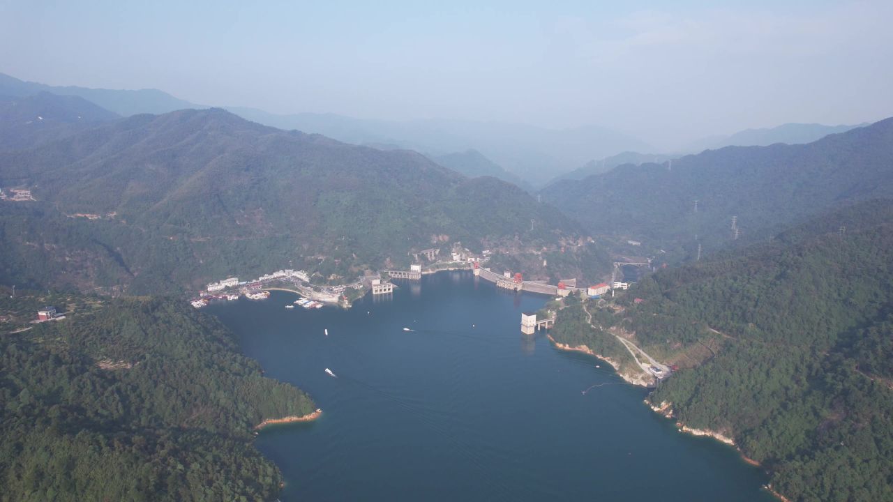 湖南郴州东江湖5A景区航拍
