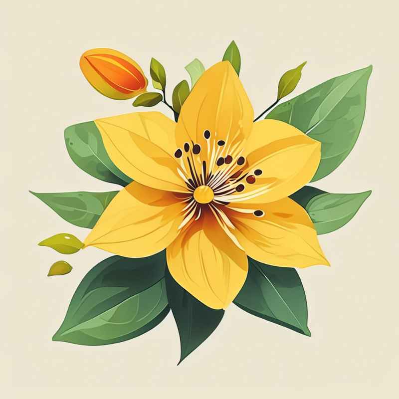 迎春花春季插画 24