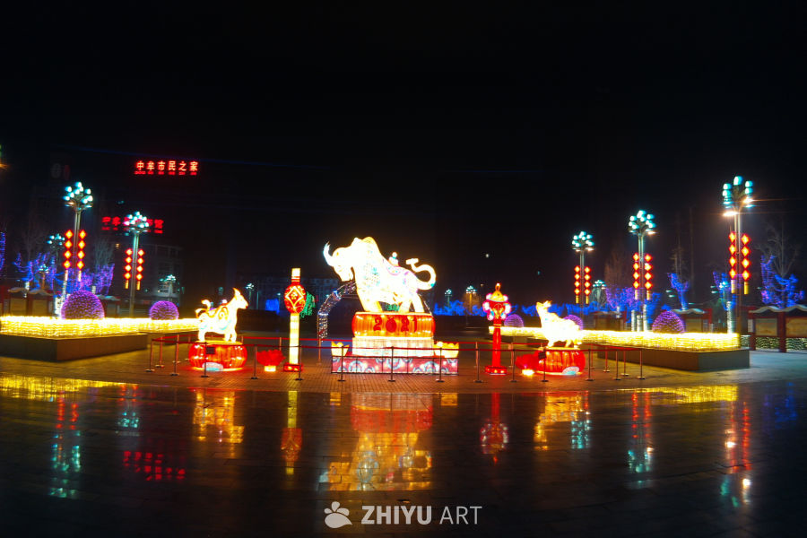 牛年灯会夜景