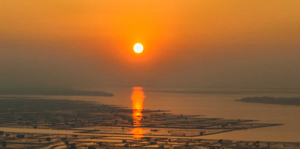 航拍阳澄湖