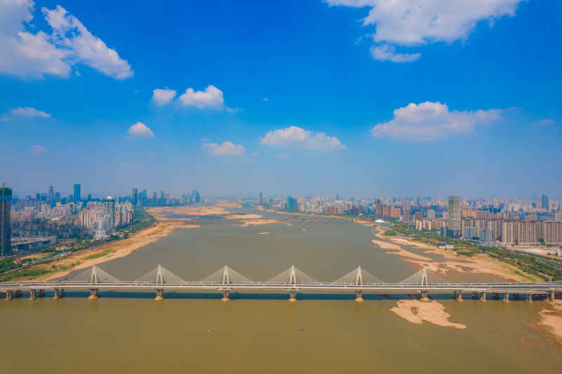 南昌城市风光朝阳大桥赣江