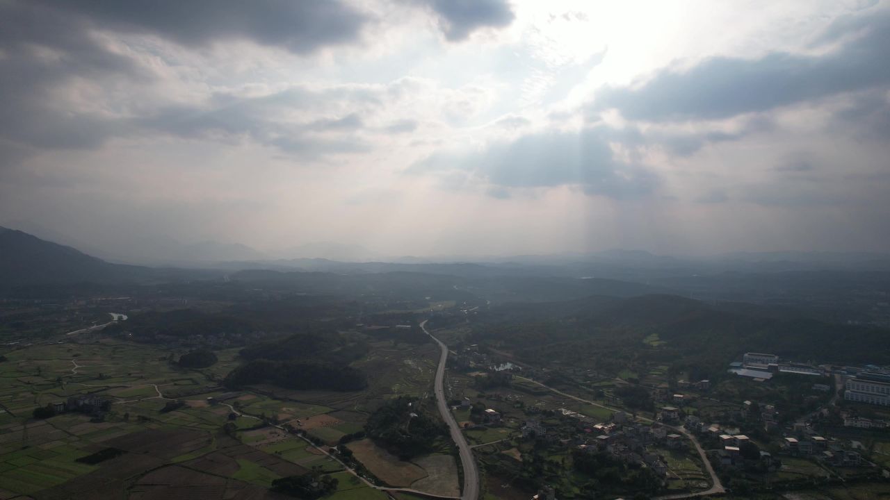 美丽乡村 田园风光 航拍