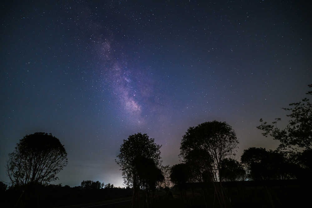 天蝎座银河夜景