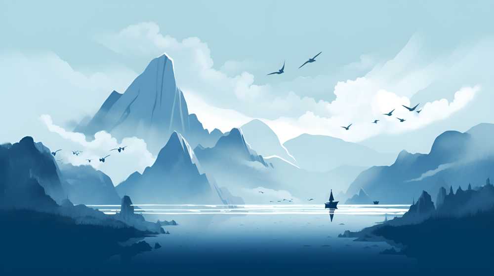 唯美意境山水画22