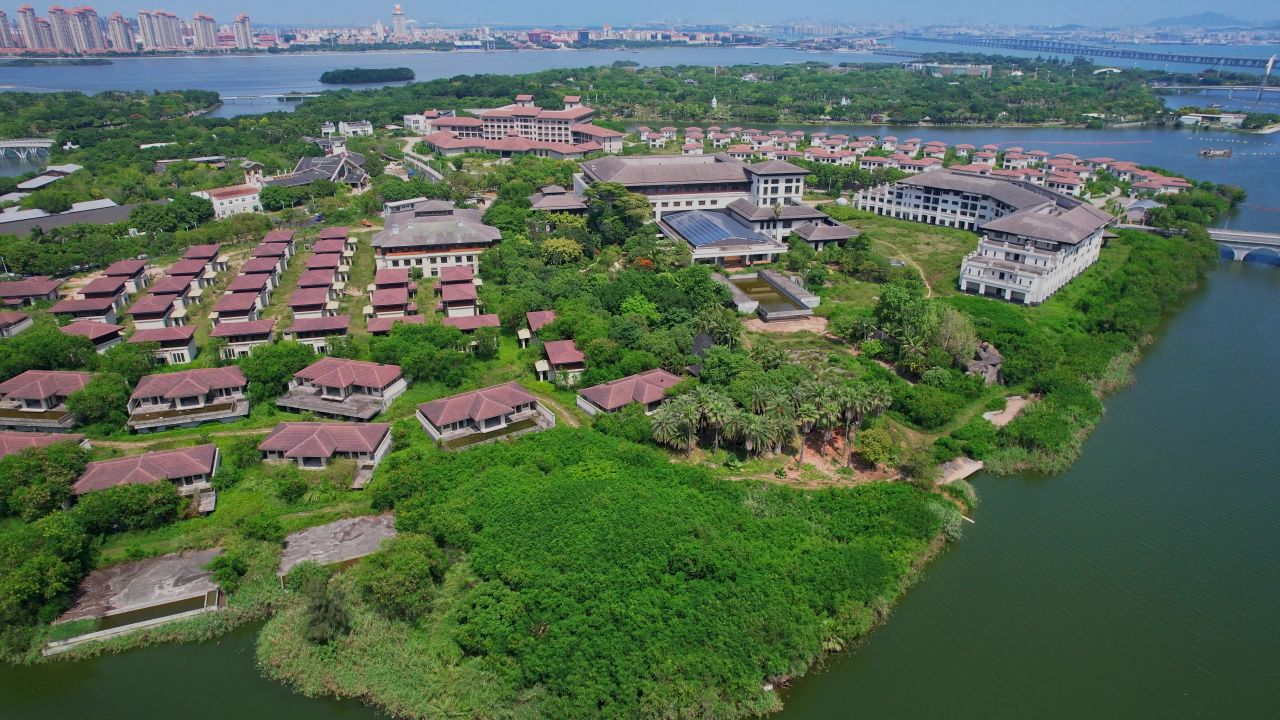 航拍厦门杏博湾温泉度假村 2
