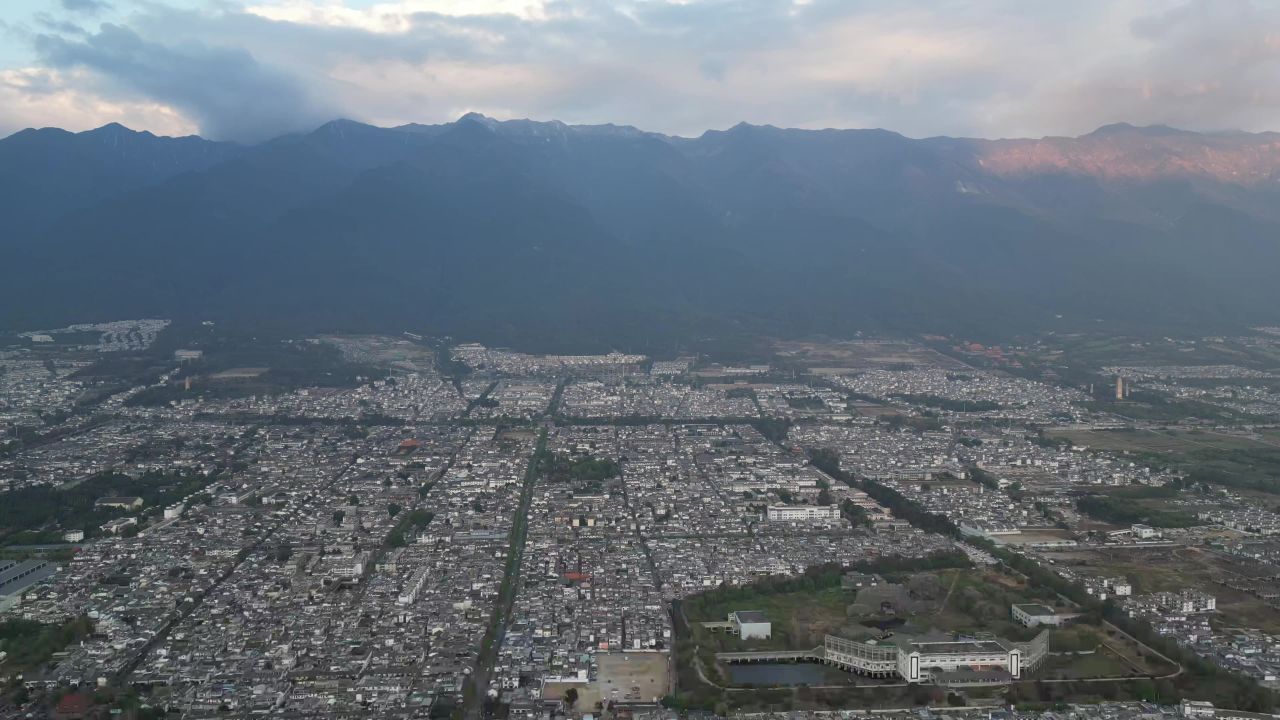 航拍 云南 大理古城 4A景区 全景