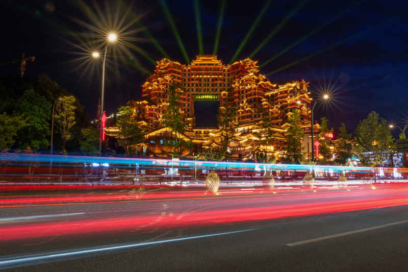 张家界七十二奇楼夜景