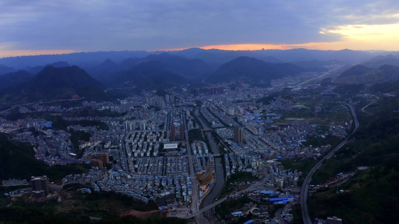 富宁县城日落-4