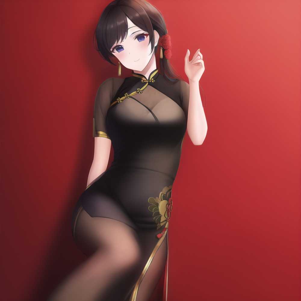 国风旗袍女孩