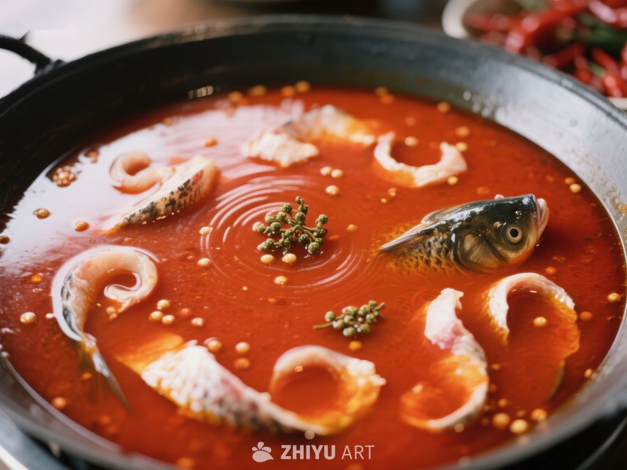 麻辣鱼火锅，鲜香四溢 421