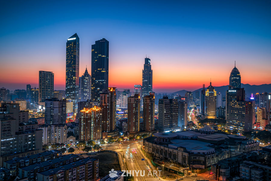 无锡三阳广场日转夜切片.