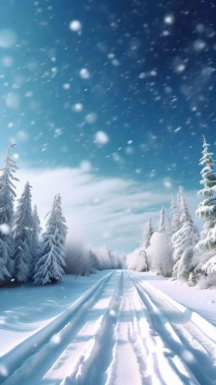 美丽冬季雪景 34