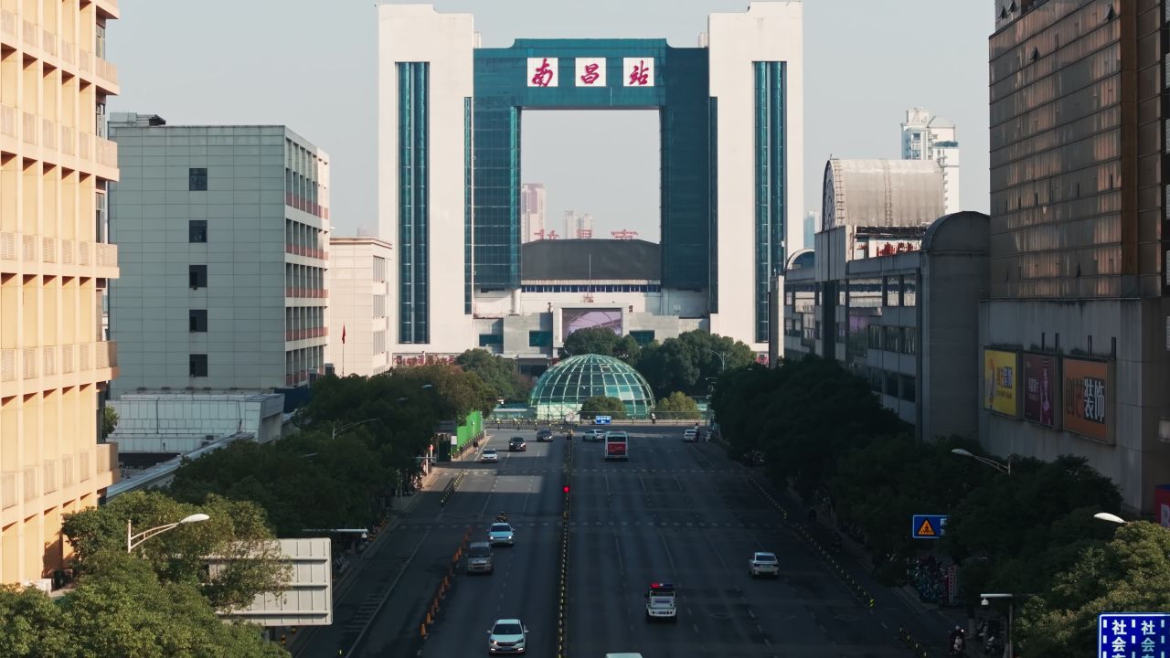 江西南昌火车站航拍 3