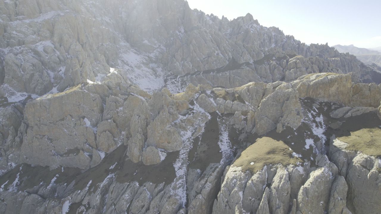 航拍天峻石林 8