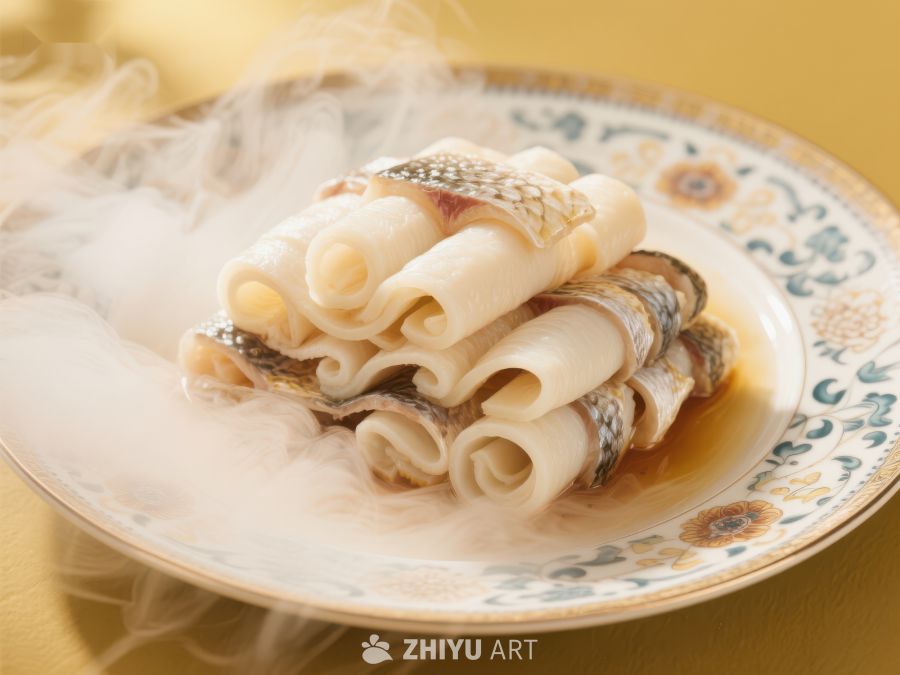 烟雾缭绕的卷状美食 1095