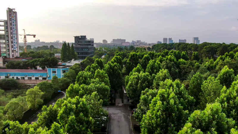 湖南湘潭城市风光航拍摄影图