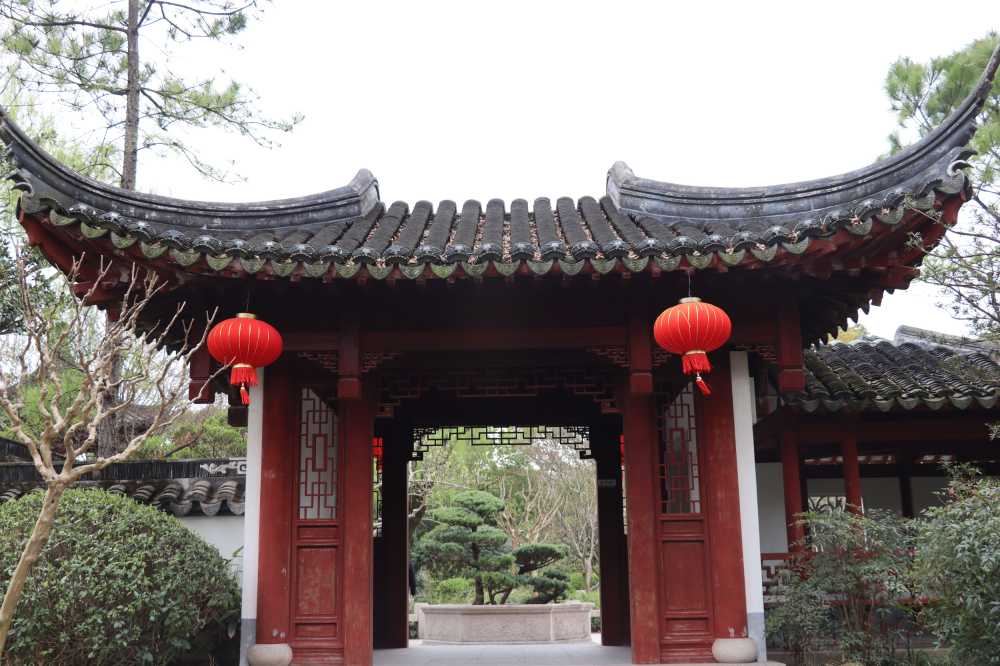 闵行莘庄公园古风庭院