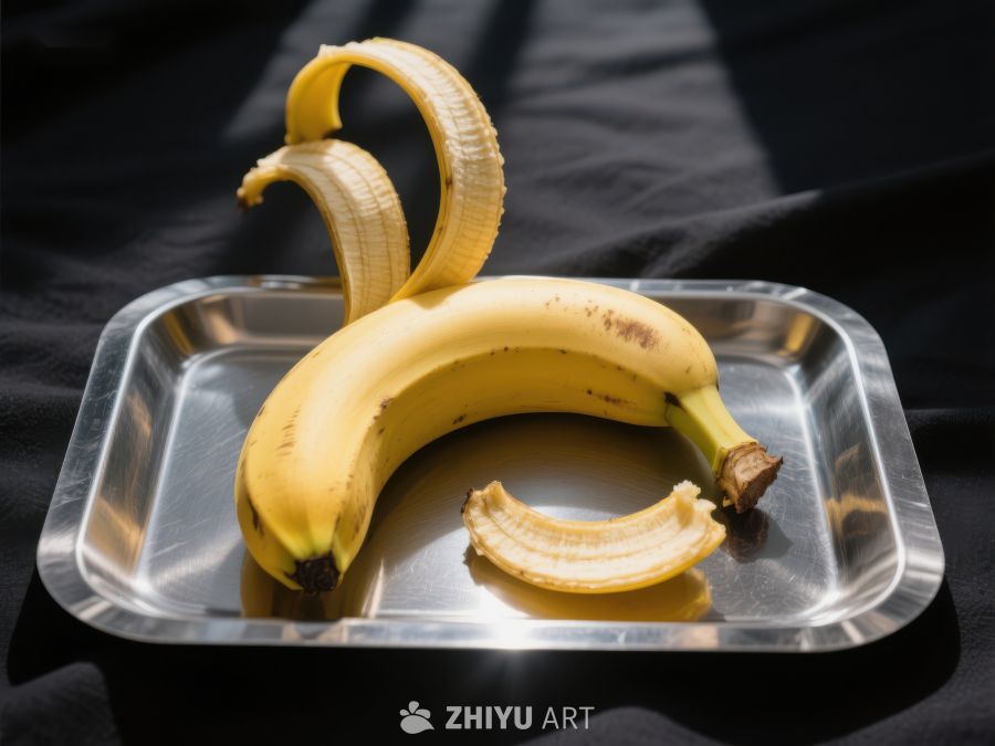 盘中剥开的香蕉 283