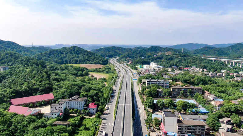 湖南长沙城市风光航拍摄影图 