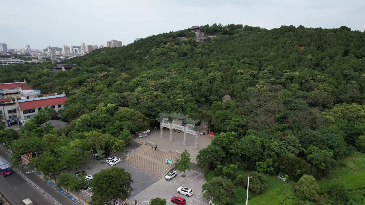 江苏徐州城市风光地标建筑航拍 