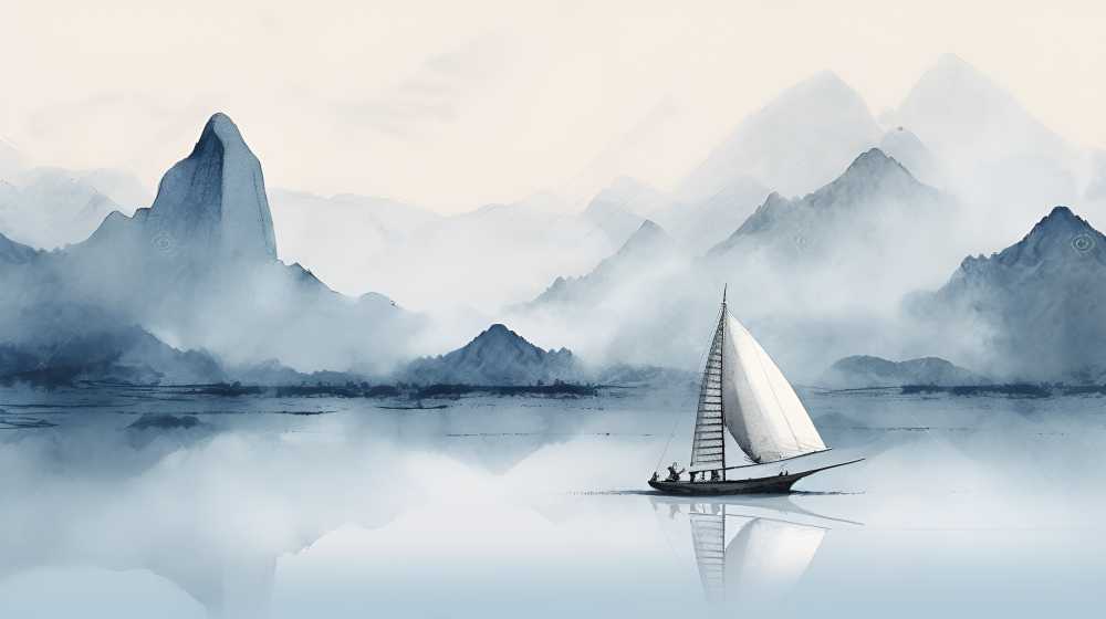 山水风景画中国风