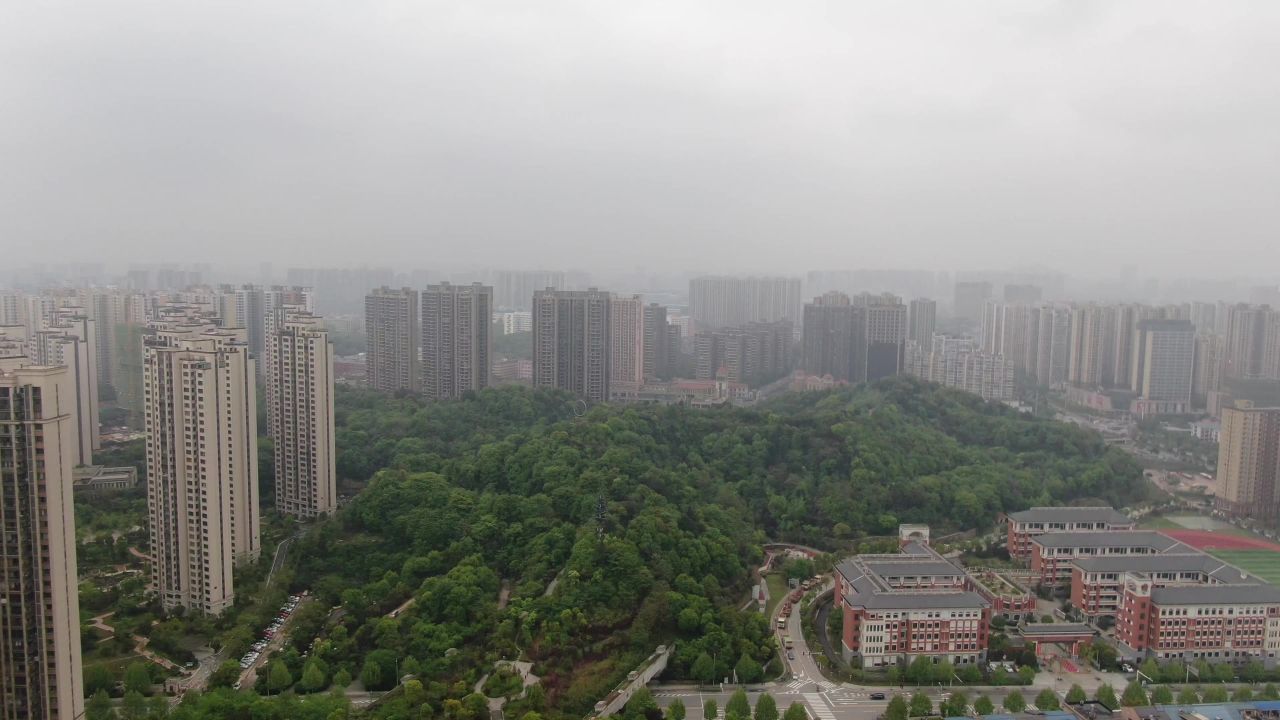 湖南 长沙 梅溪湖片区 航拍