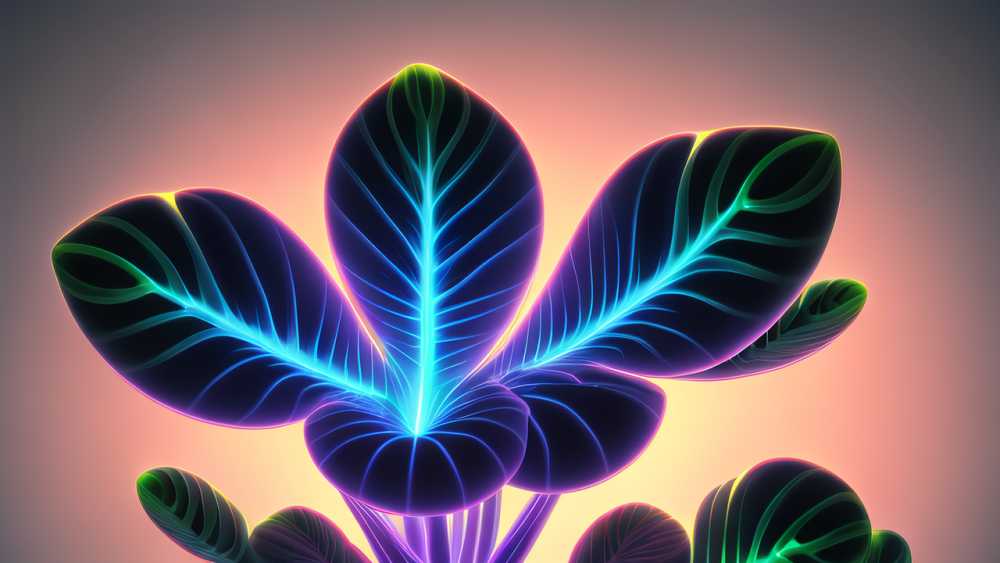 生物发光外来植物光背景