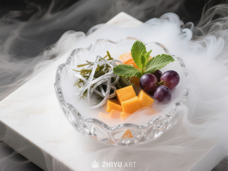 烟雾缭绕的水果奶酪拼盘 1734