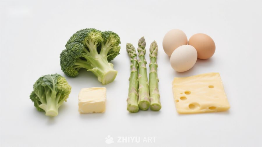新鲜蔬菜蛋奶食材组合