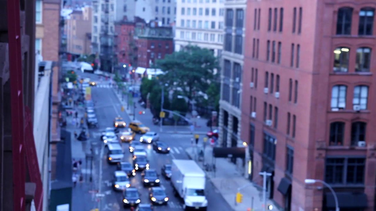 纽约出租车街交通