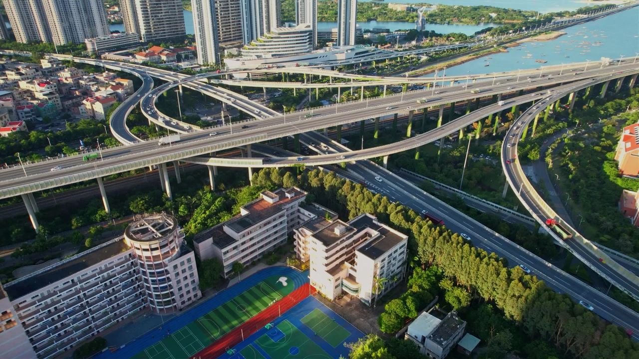 厦门航拍集立交桥景观