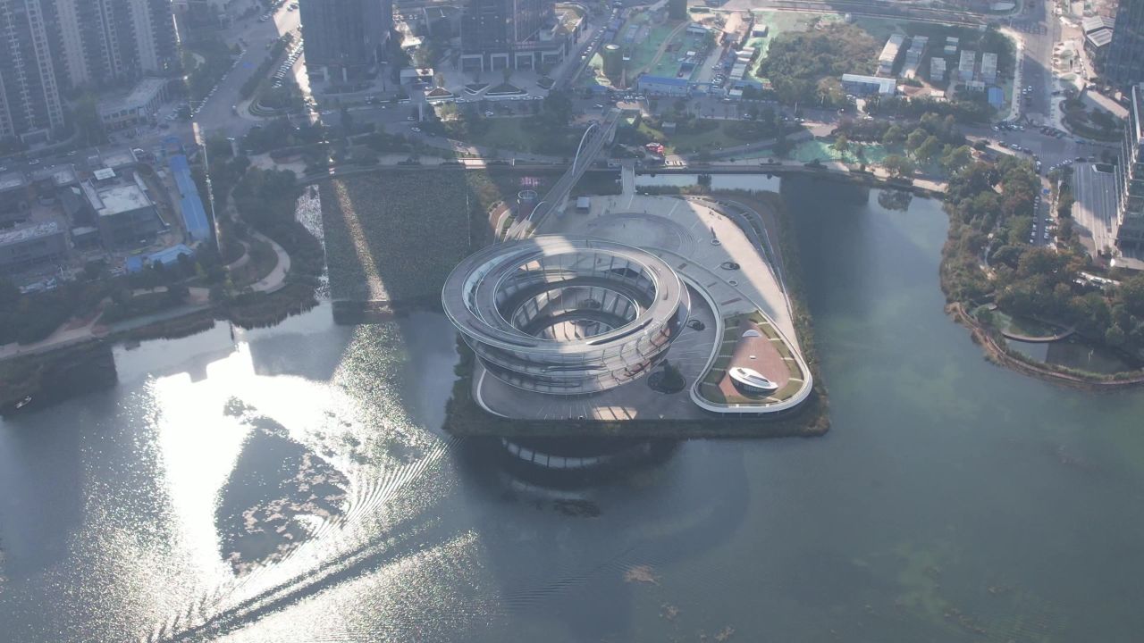 湖南长沙城市风光地标建筑航拍 