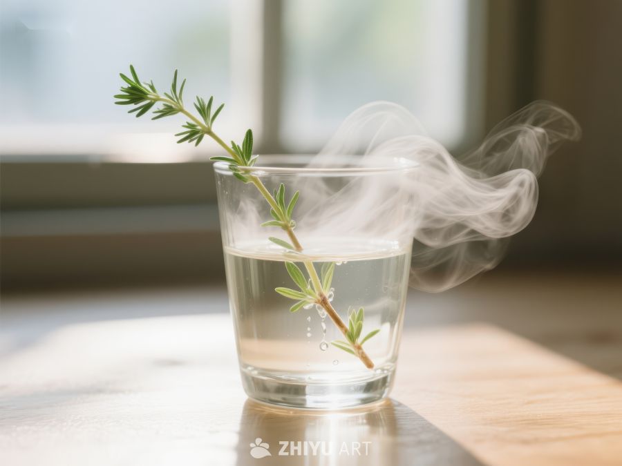 热气腾腾的草本茶 759