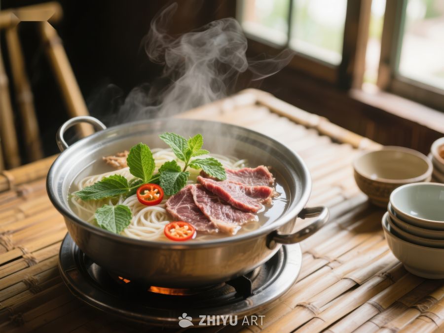 热气腾腾的牛肉面 597