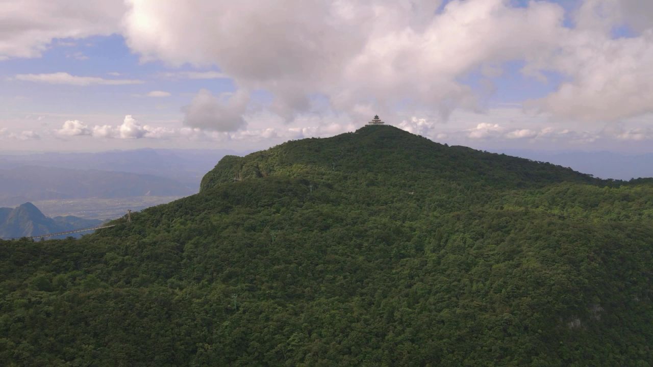 湖南张家界天门山5A景区航拍  32