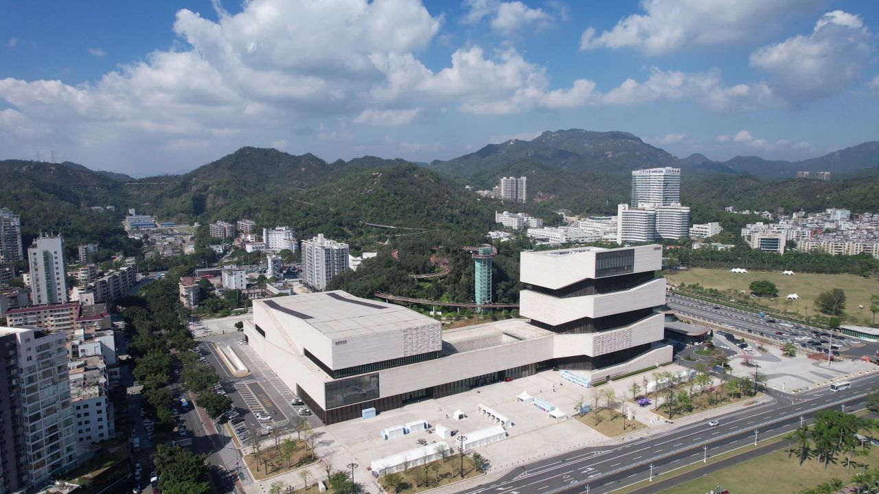 广东珠海城市风光航拍 
