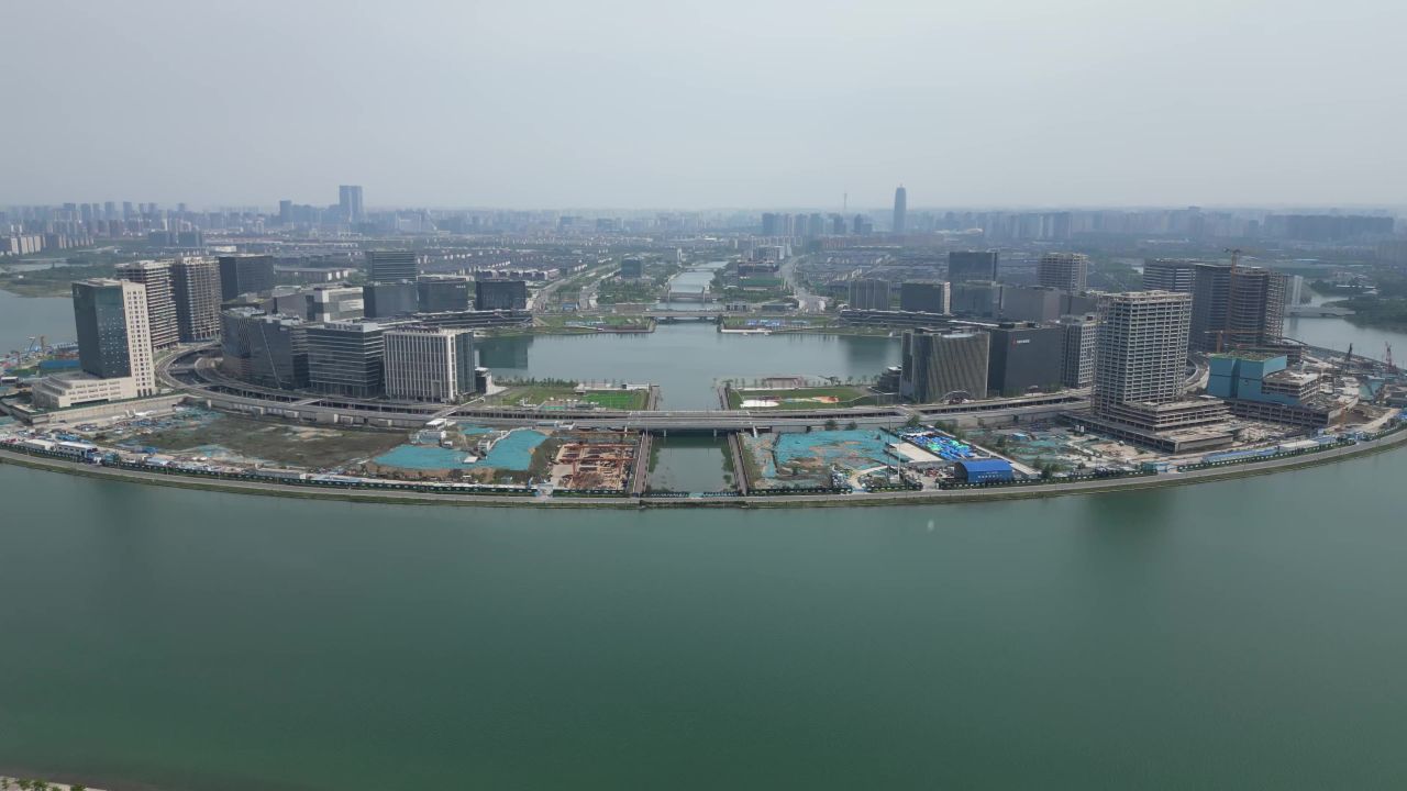 河南郑州城市风光航拍