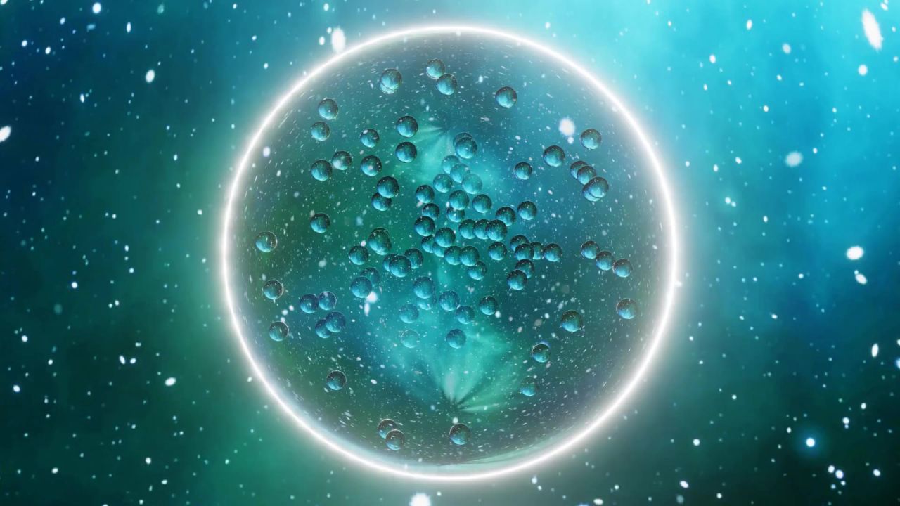 水晶球宇宙星星催眠乐趣透明如梦如幻多彩美丽泡泡球泡沫