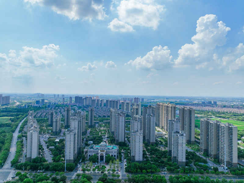 航拍昆山城市风光建筑大景 17