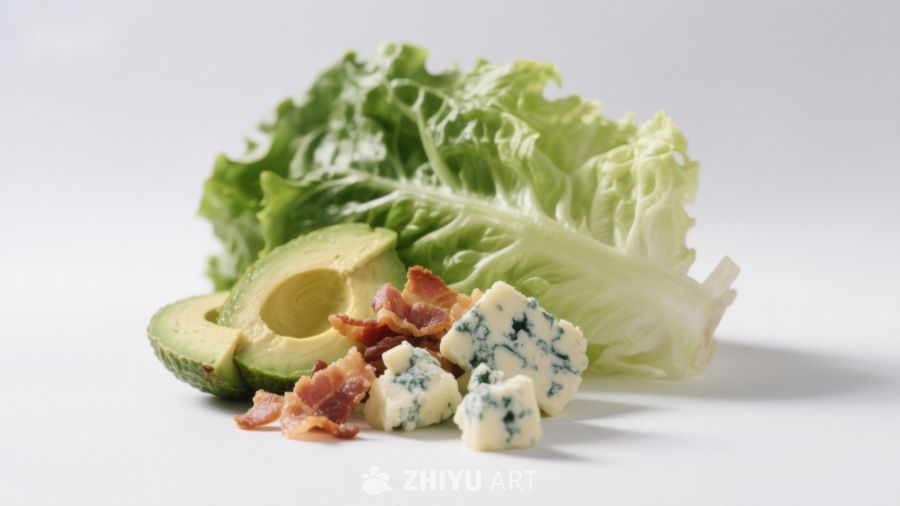 生菜牛油果培根蓝纹奶酪